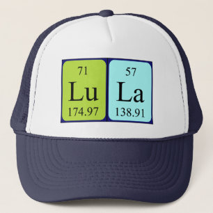 Camionero Gorra de nombre de tabla periódica de Lula