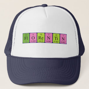 Camionero Gorra de nombre de tabla periódica Florentin