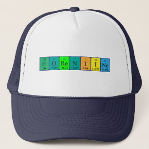 Camionero Gorra de nombre de tabla periódica florentina