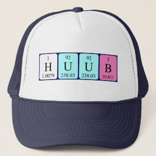 Camionero Gorra de nombre de tabla periódica Huub