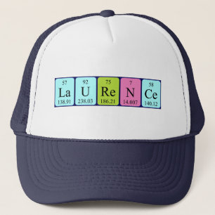 Camionero Gorra de nombre de tabla periódica Laurence