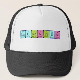 Camionero Gorra de nombre de tabla periódica Laurentius
