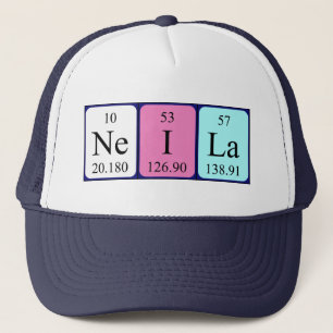 Camionero Gorra de nombre de tabla periódica Neila