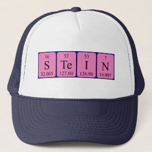 Camionero Gorra de nombre de tabla periódica Stein