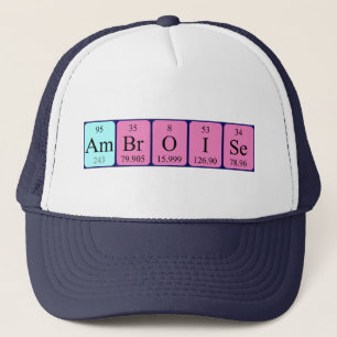 Camionero Gorra de nombres de tabla periódica de Ambroise