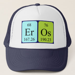 Camionero Gorra de nombres de tabla periódica de Eros