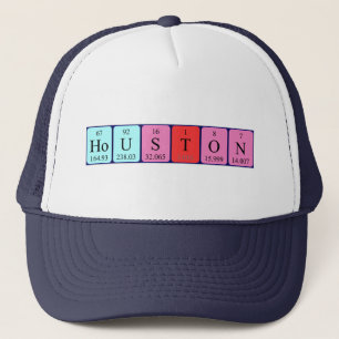 Camionero Gorra de nombres de tabla periódica de Houston