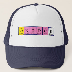 Camionero Gorra de nombres de tabla periódica de Nanotech
