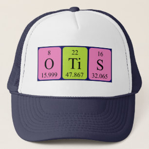 Camionero Gorra de nombres de tabla periódica de Otis