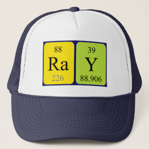 Camionero Gorra de nombres de tabla periódica de Ray