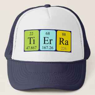 Camionero Gorra de nombres de tabla periódica de Tierra