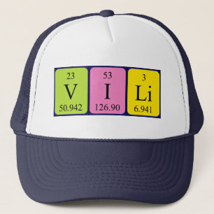 Camionero Gorra de nombres de tabla periódica de Vili