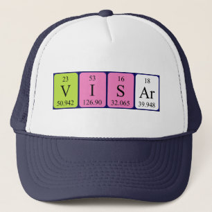 Camionero Gorra de nombres de tabla periódica Visar
