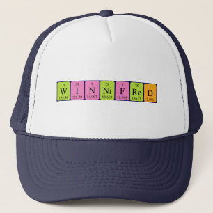 Camionero Gorra de nombres de tabla periódica Winnifred
