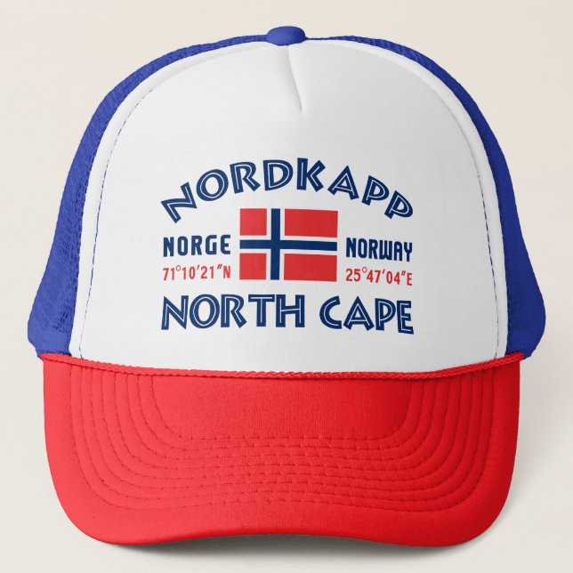 Camionero Gorra de NORDKAPP Noruega (Anverso)