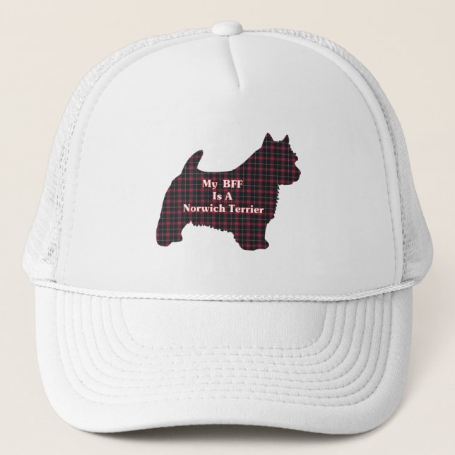 Camionero Gorra de Norwich Terrier BFF (Anverso)