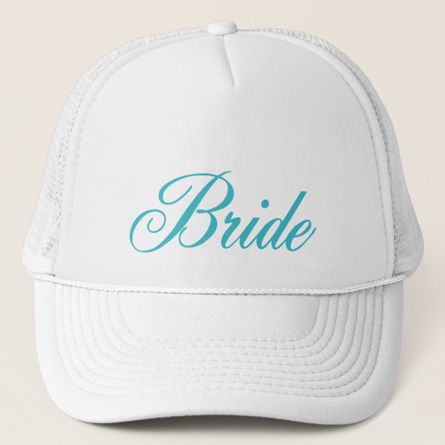 Camionero Gorra de novia en azul (Anverso)