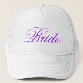 Camionero Gorra de novia morado simple