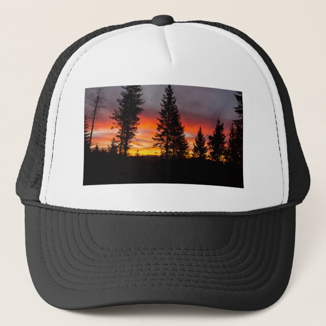Camionero Gorra de Oregon Forest Sunrise (Anverso)