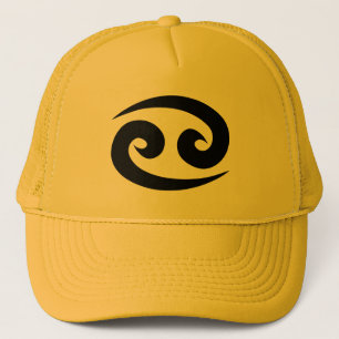 Camionero Gorra de oro amarillo de Cáncer zodíaco