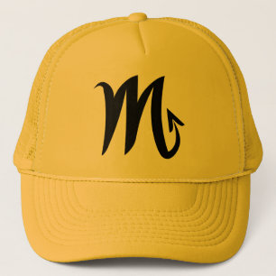 Camionero Gorra de oro amarillo escorpión