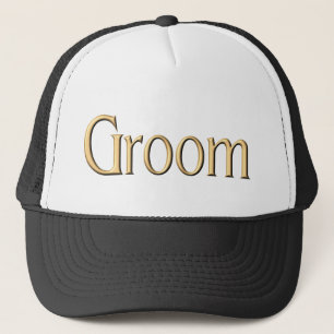 Camionero Gorra de oro del novio
