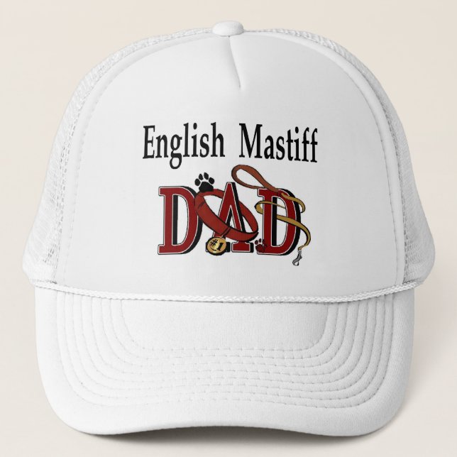 Camionero Gorra de padre de Mastín Inglés (Anverso)