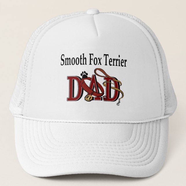 Camionero Gorra de padre Smooth Fox Terrier (Anverso)