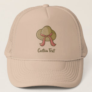 Camionero Gorra de paja Amarillo