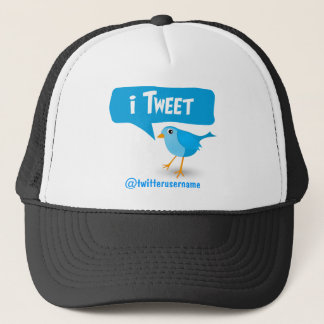 Camionero gorra de pájaro azul en Twitter