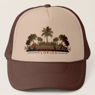 Camionero Gorra de palmeras de New Smyrna Beach Florida