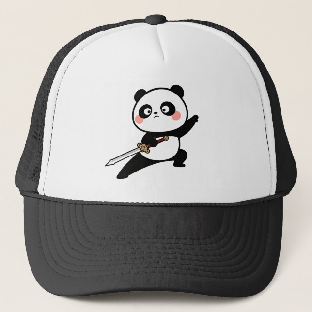 Camionero Gorra de Panda de Artes Marciales (Anverso)