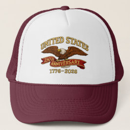 Camionero Gorra de Papá del 250 Aniversario de Estados Unido