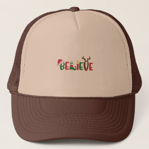Camionero Gorra de Papá Noel cree que los Navidades de copos