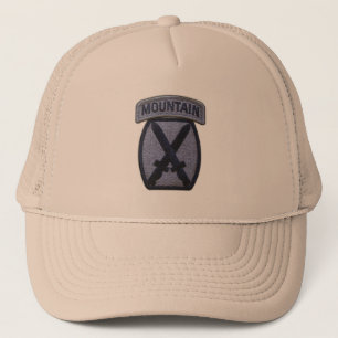 Camionero Gorra de parche para veteranos de la 10ª división