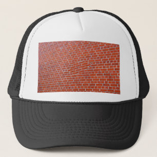 Camionero gorra de pared de ladrillo