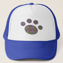 Camionero Gorra de pata multicolor