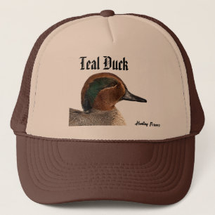 Camionero gorra de pato verde azulado