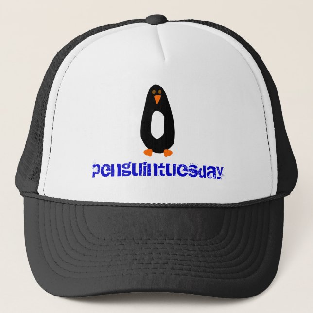 Camionero Gorra de Penguintuesday (Anverso)