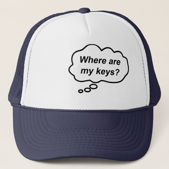 Camionero Gorra de Pensar - ¿Dónde Están Mis Llaves? (Anverso)