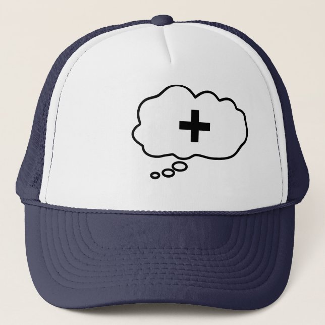Camionero Gorra de Pensar - Piensa Positivo (Anverso)