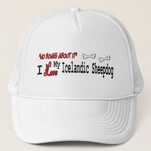 Camionero Gorra de perro islandés (I Love) (Anverso)