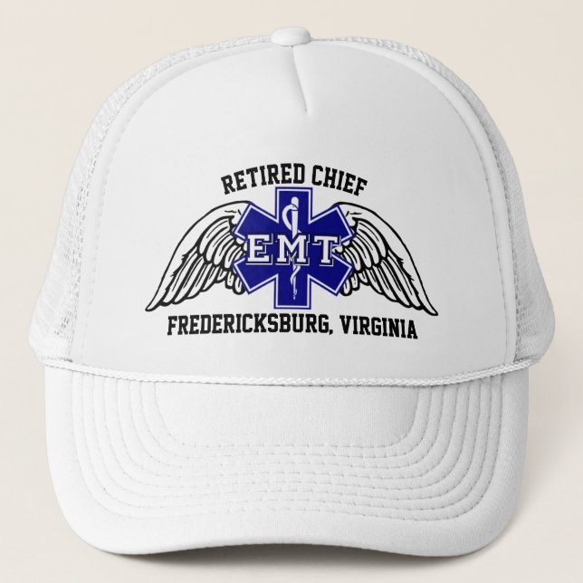Camionero Gorra de Personalizable EMT retirado (Anverso)
