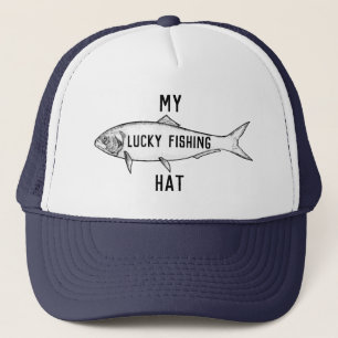 Camionero Gorra de pesca afortunado