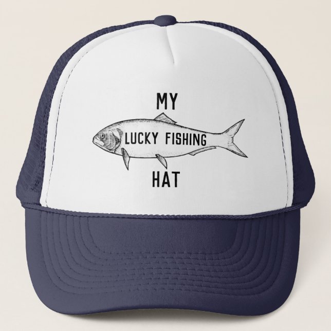 Camionero Gorra de pesca afortunado (Anverso)