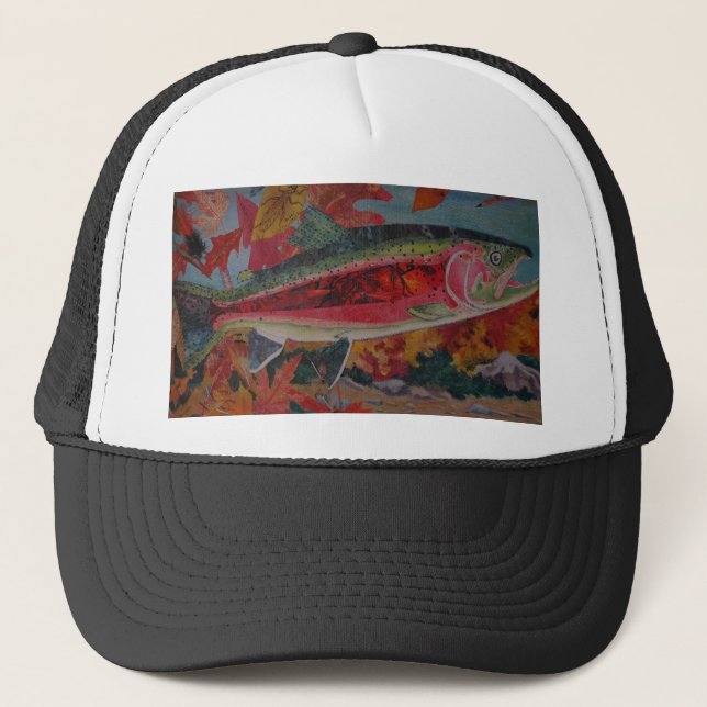 Camionero Gorra de pesca de mosca/atadura de mosca "Sueños d (Anverso)