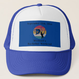 Camionero Gorra de pesca personalizada   Fin de semana de so