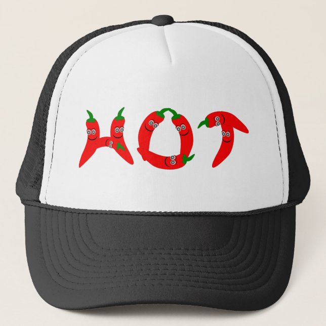 Camionero Gorra de pimienta picante rojo (Anverso)