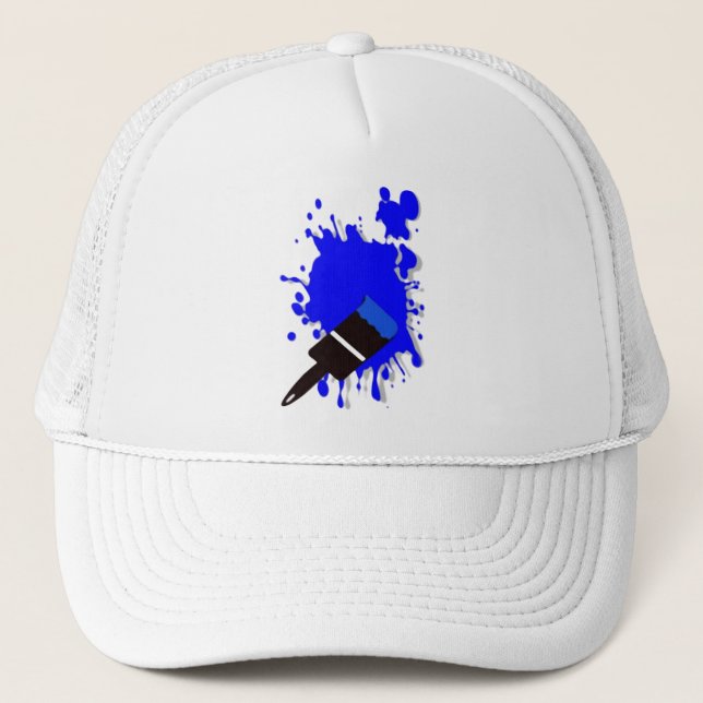 Camionero Gorra de pintura de salpicaduras (Anverso)