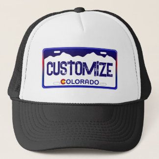 Camionero gorra de placa azul de personalizable Colorado